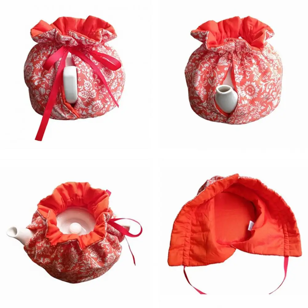 Teapot Insulation Cover Vintage Floral Teapots Dust Cover Tea Cosy Kettle Cover Insulation And Keep Warm for Home