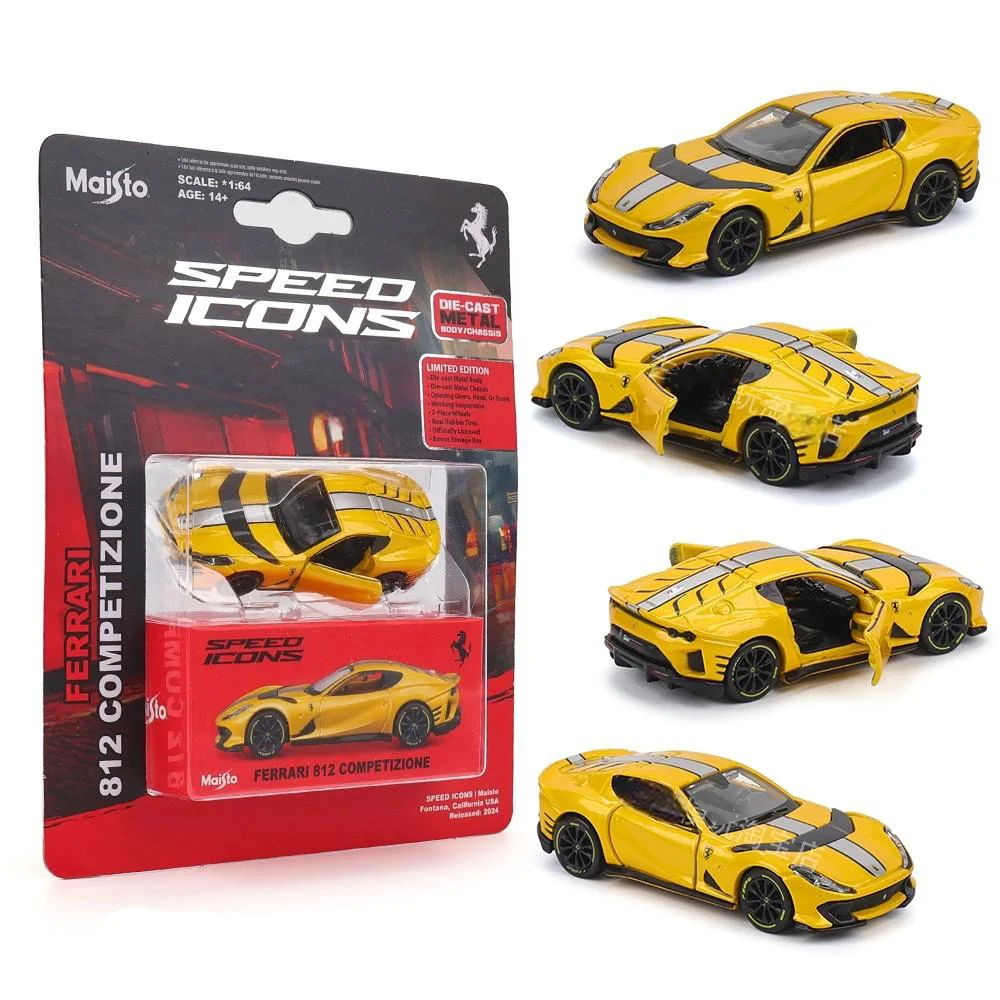Modellino Auto 1:64 U2 &ndash; Ferrari SF90 Spider Novitec &ndash; Verde &ndash; Limitato A 199 Pezzi