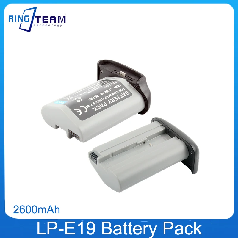 2 Pz/Lotto 2600Mah Lp-E19 Pacco Batteria Per Canon Eos 1Dx Mark 2/ 1Dx / 1Ds Mark 3/1D Mark 3/1D Mark 4 Lpe19 Batteria