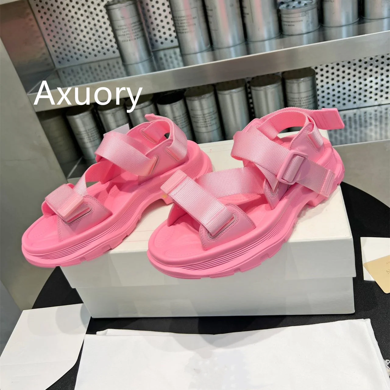 2023 New Sandal Thick soled nylon beach sandals Fashion Colorful Color Thick Bottom Anti Slip ventilate