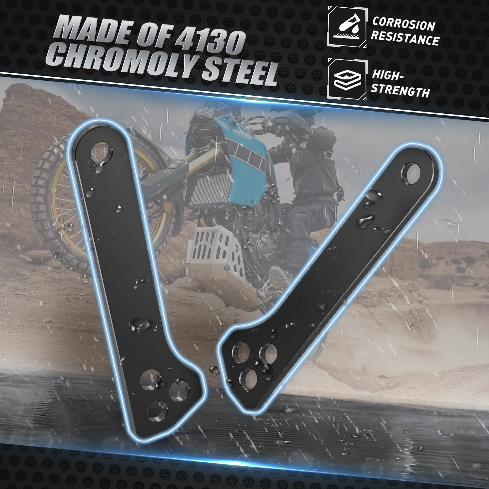 Für 2019-2024 Yamaha Tenere 700 Rally Edition XTZ700 Tenere 700 Motorrad Hinten Suspension Tieferlegung Link Kit 1,18 "07" 0,5" – Detail 6