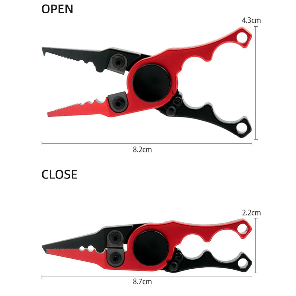 Durable Multi Functional Fishing Pliers Scissors Line Cutter Hook Remover  for Outdoor Fishing Clamp Accessories Tools