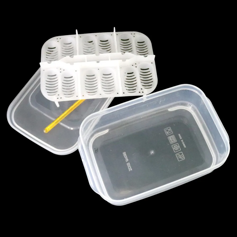 Title 6, DIY 12 Grids Hatch Box Snake Lizard Reptile Egg...