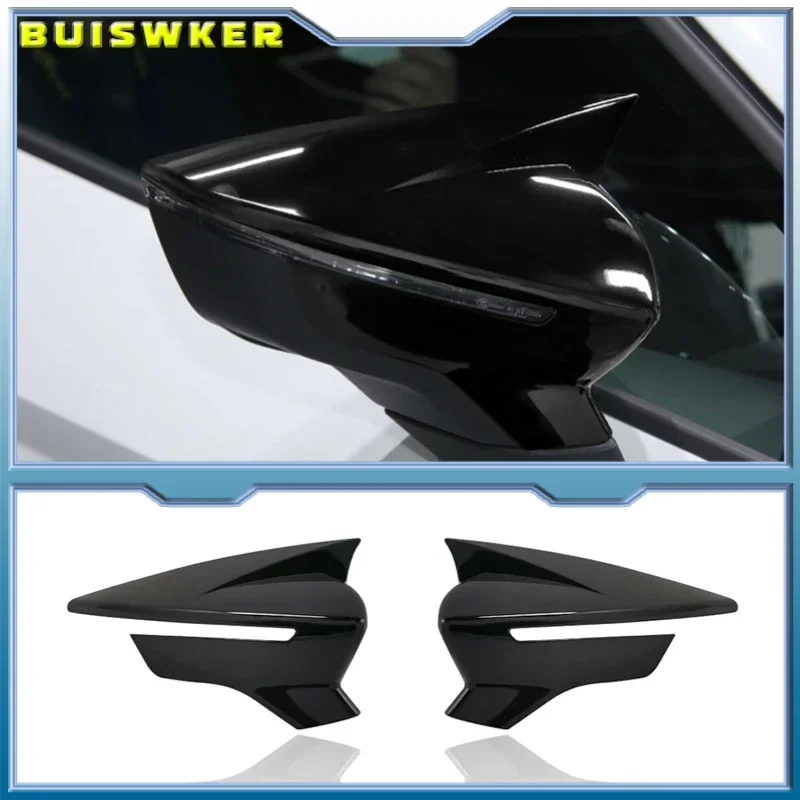 

Колпачки для боковых зеркал заднего вида, чехол из углеродного волокна с узором для SEAT Leon MK3 5F ST FR Cupra Ibiza Mk5 Arona KJ7 2017-2020