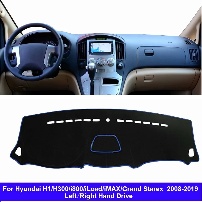 

Для Hyundai H1 H300 i800 iLoad iMAX Grand Starex 2008 - 2018 2019 чехол для приборной панели автомобиля Dashmat накидка авто внутренний коврик для приборной панели коврик
