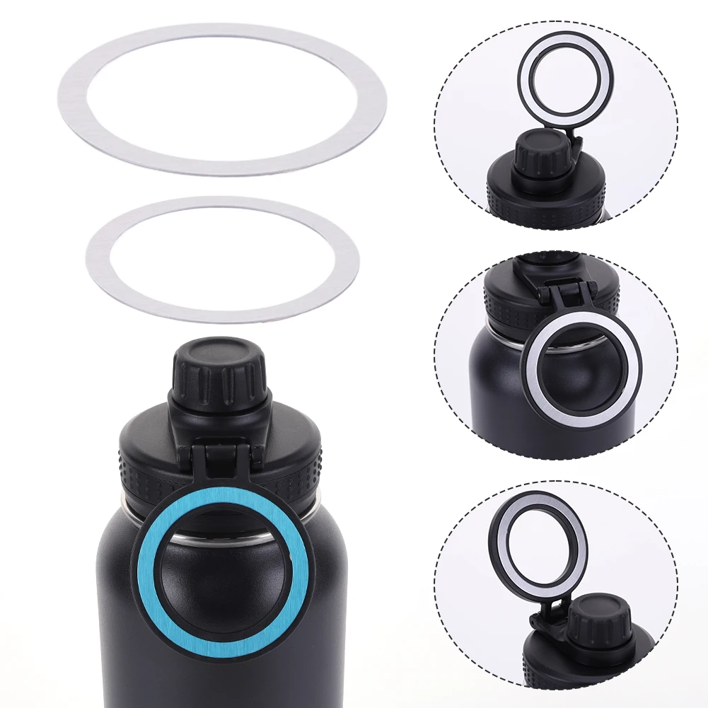 2Pcs Magnetic Metal Ring Universal Phone Holder Wireless Charger Sheet Mobile Phone Car Holder For Smartphone Water Bottle