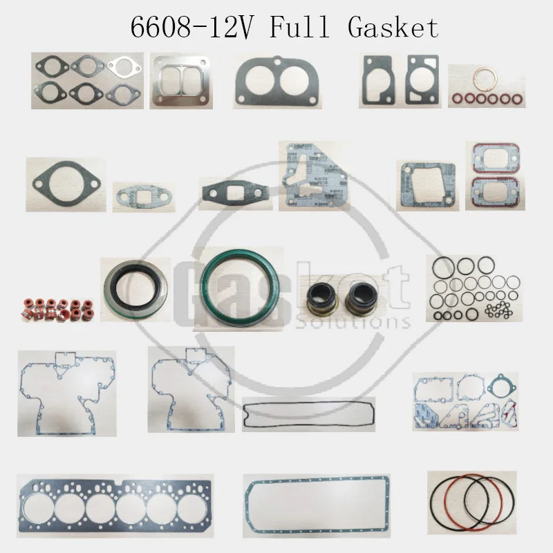 

6608-12V E260 6068 6081 Full Gasket Kit Compatible For John Deere Engine Spart Part RE527549 S36176-00