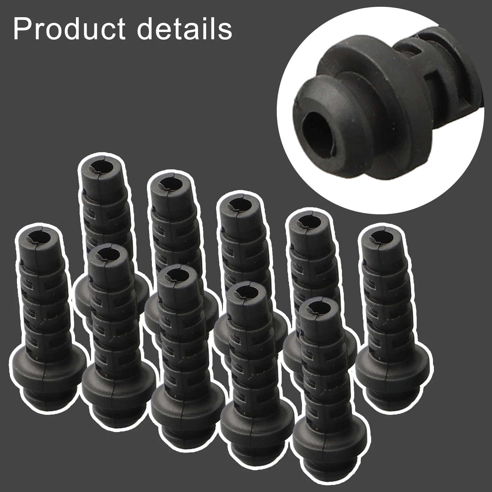 Description Picture 6 of item5/10pcs Cable Gland Connector Rubber Cable Sleeve Strain Relief Cord For Aviation Plugs Electric Tools Protection Wire Cover
