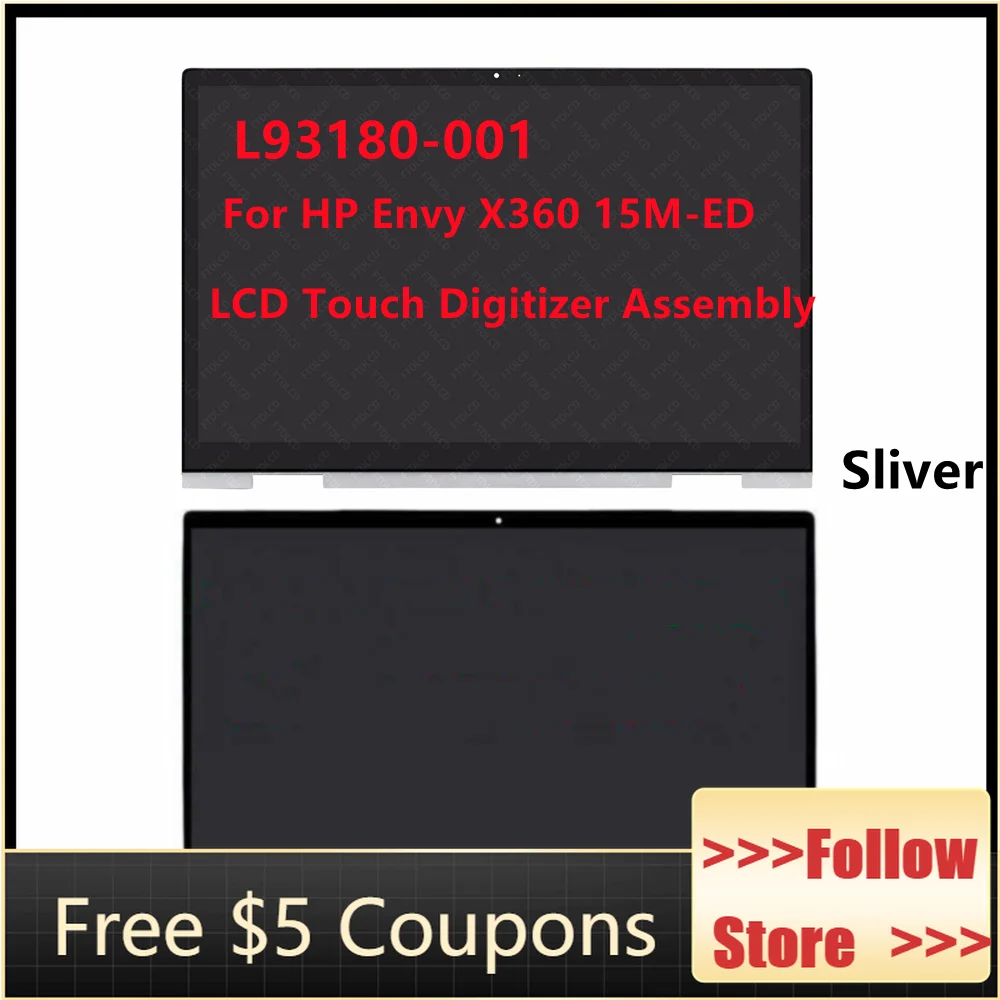 

15.6 L93180-001 LCD Display Touch Screen Replacement For HP Envy X360 15M-ED0013DX 15M-ED1013DX