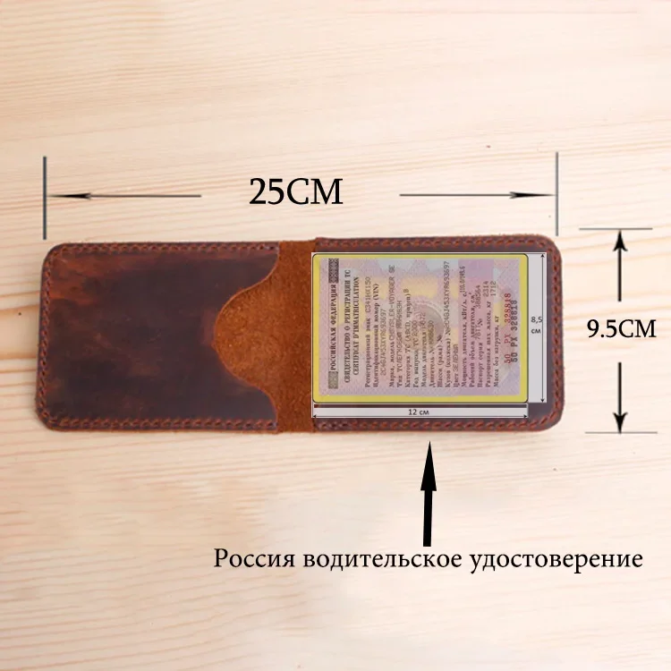 Handwork Genuine Leather Cover For Driver's License Car Auto Documents Drivers License Wallet Driving License Cover