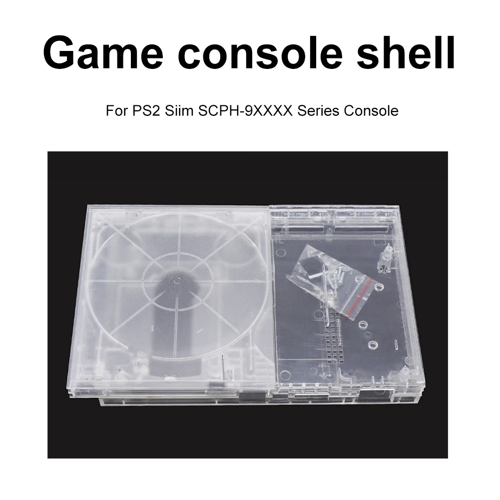 Transparent Game Console Shell for PS2 Slim SCPH 9xxxx DIY Replace