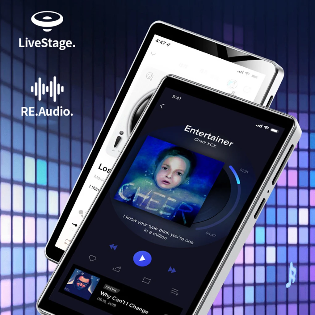 

MP3 Player with Bluetooth and WiFi 3.6/4inch Full Touch Screen MP4 MP3 Player with Spotify Android Streaming Music Player