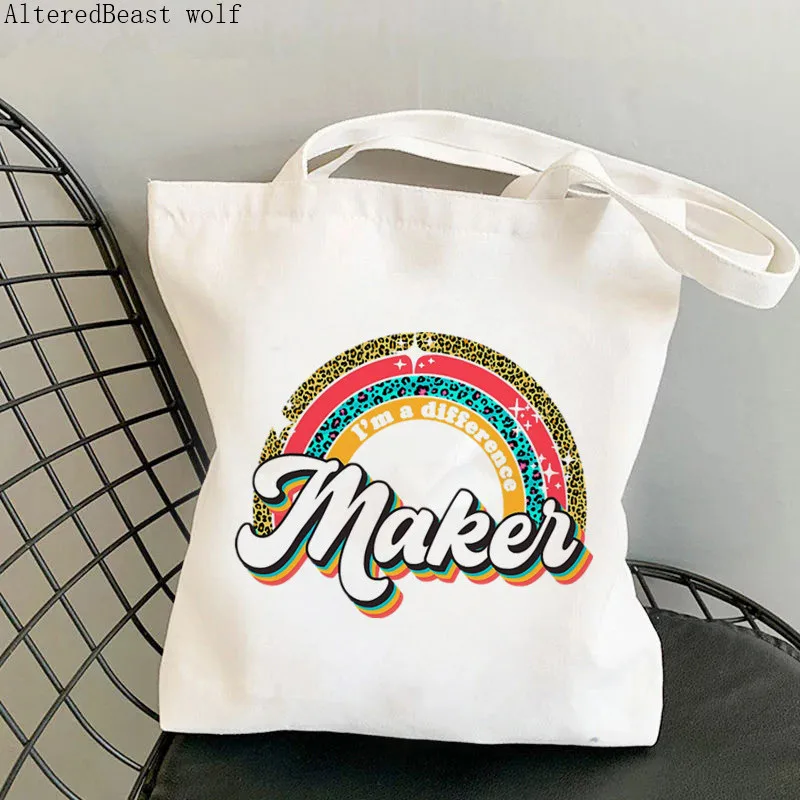 Teacher Supplies Shopper Bag African American Teacher Kawaii Bag Harajuku Shopping Canvas Bag Girl Tote Shoulder Lady Gift Bag 9 Teacher Supplies Shopper Bag African American Teacher Kawaii Bag Harajuku Shopping Canvas Bag Girl Tote Shoulder Lady Gift Bag