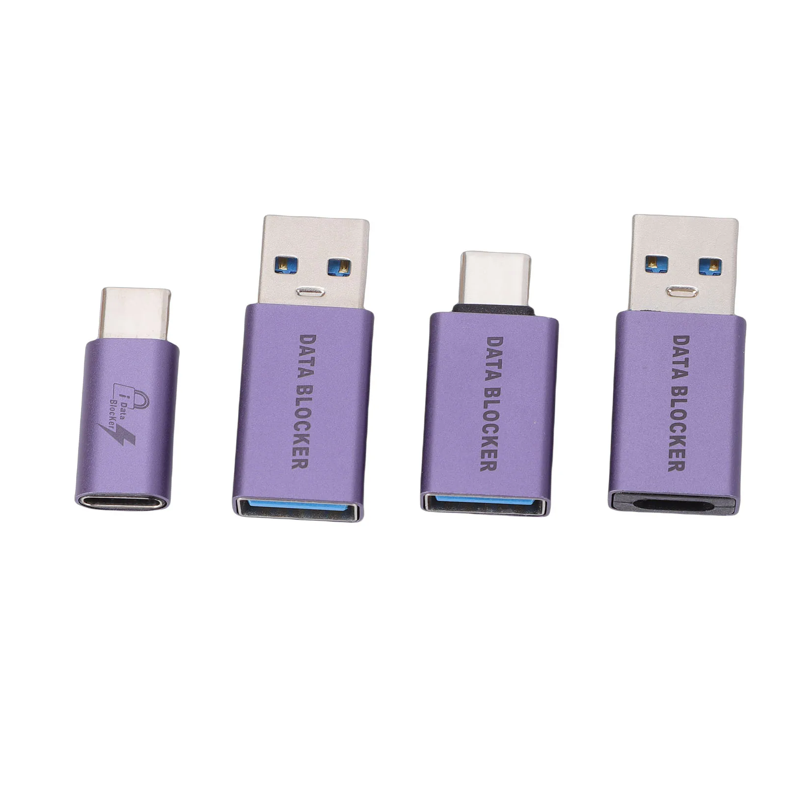 USB-A to USB-C Data Blocker - Secure Quick Charge Adapter