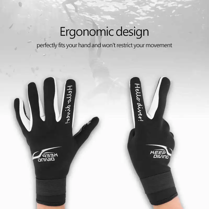 Keep Diving Swimming Gloves 2MM Warm Neoprene Gloves Swimming Scuba Snorkeling Equipment Adult Diving Protective wetsuit gloves,neoprene gloves,swimming gloves