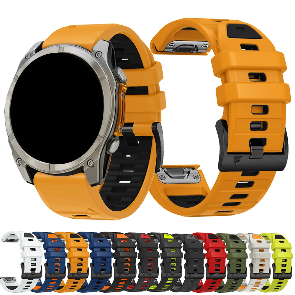 QuickFit Silicone Watch Strap - 22/26mm Adjustable Band
