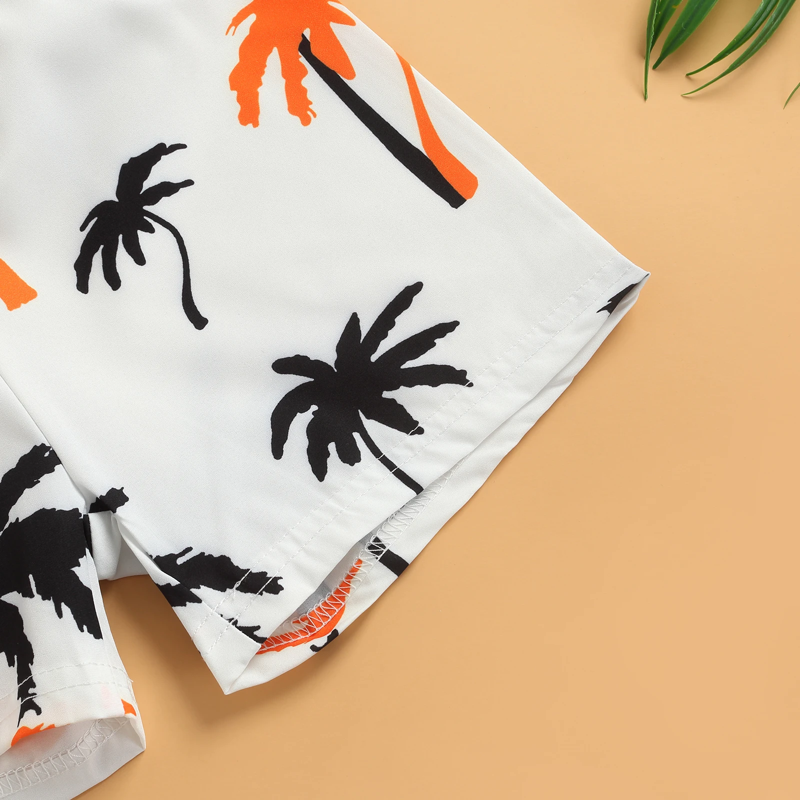 Citgeett Summer Kids Boy Shorts Clothes Set Letter Sleeveless Vest Tops + Tree Printed High Waist Shorts Beachwear Suit