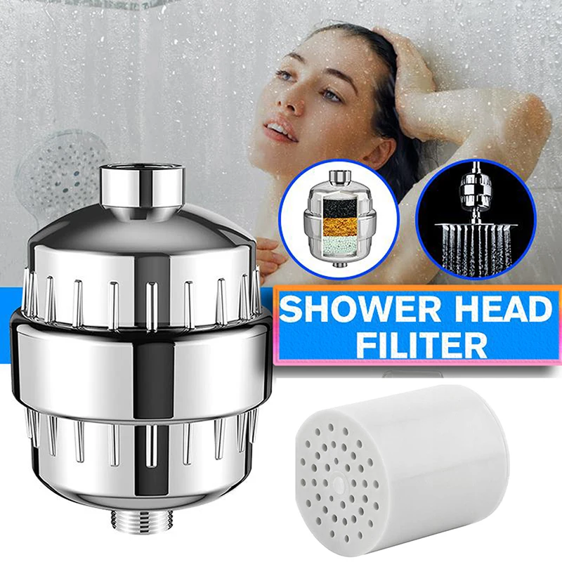 10/15 Stages Shower Hard Water Filter Removes Chlorine Fluoride with