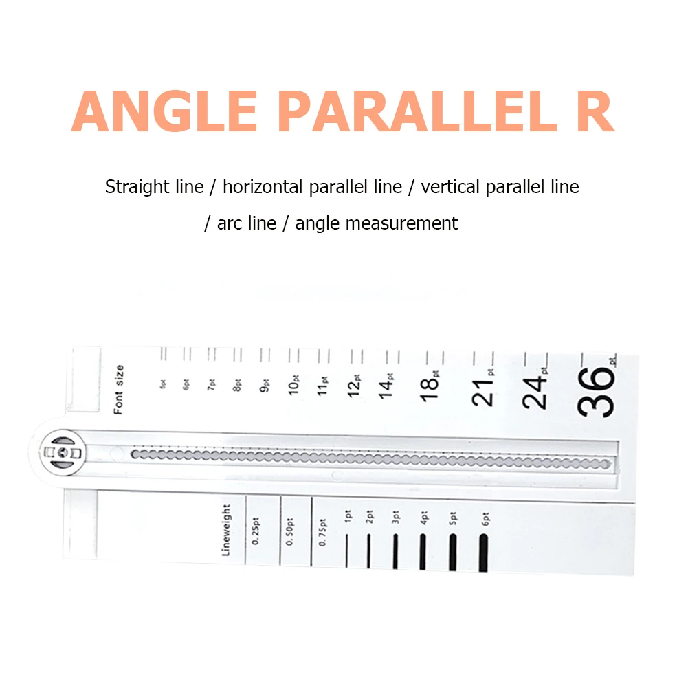 Portable Folding Geometric Drawing Ruler Math Measuring Tool for School Office