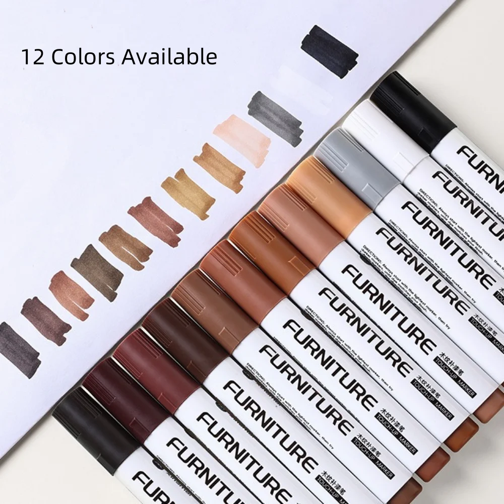 Wood Composite Grain Paint Touch-Up Markers for Furniture and Floor Repair
