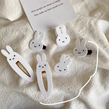 Cute Rabbit Kawaii Ins Hair Decoration Clip Princess Bangs Clips Sweet Cool Animal Y2K Personality Headwear Student Girl Gifts 1