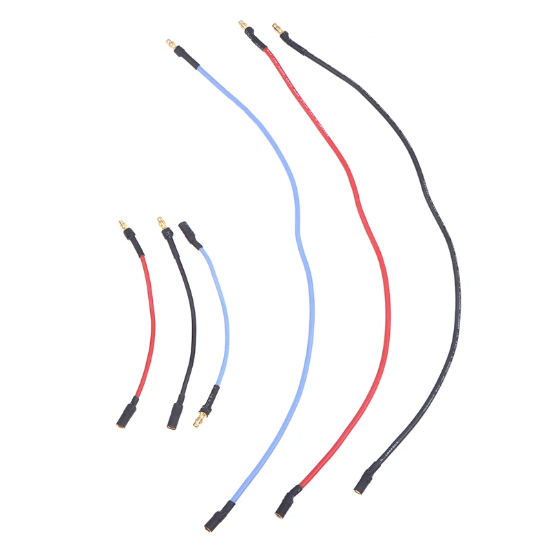 Câble Extension Moteur/ESC RC 10/25cm 16AWG Silicone Banane 3.5mm Lot 3