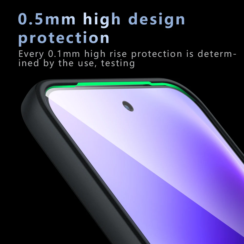 Elegant Frosted Anti-Fingerprint Acrylic Case - Light Luxury & Shockproof