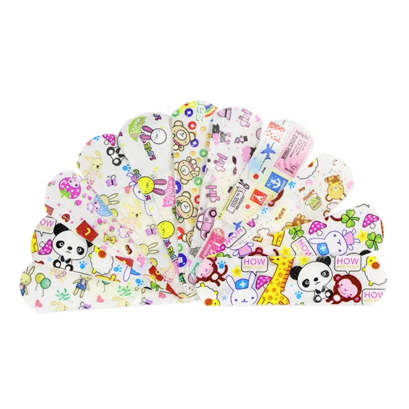 100pcs/120pcs Cartoon Band Aid Waterproof Sute Sticking Plaster Wound Dressing Patch for First Aid Strips Tape Adhesive Bandages 5