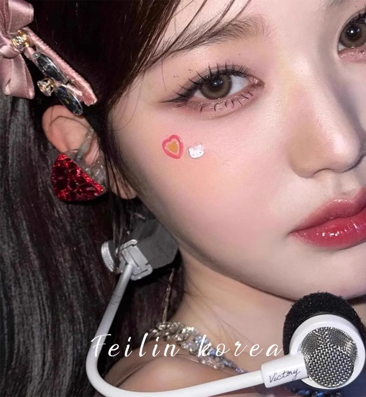 1Pcs frauen Haar Clip Koreanische Strass Bogen Stoff Einfache Modische Vielseitige Haar Pins Süße Nette Haar Zubehör Für mädchen – Detail 3