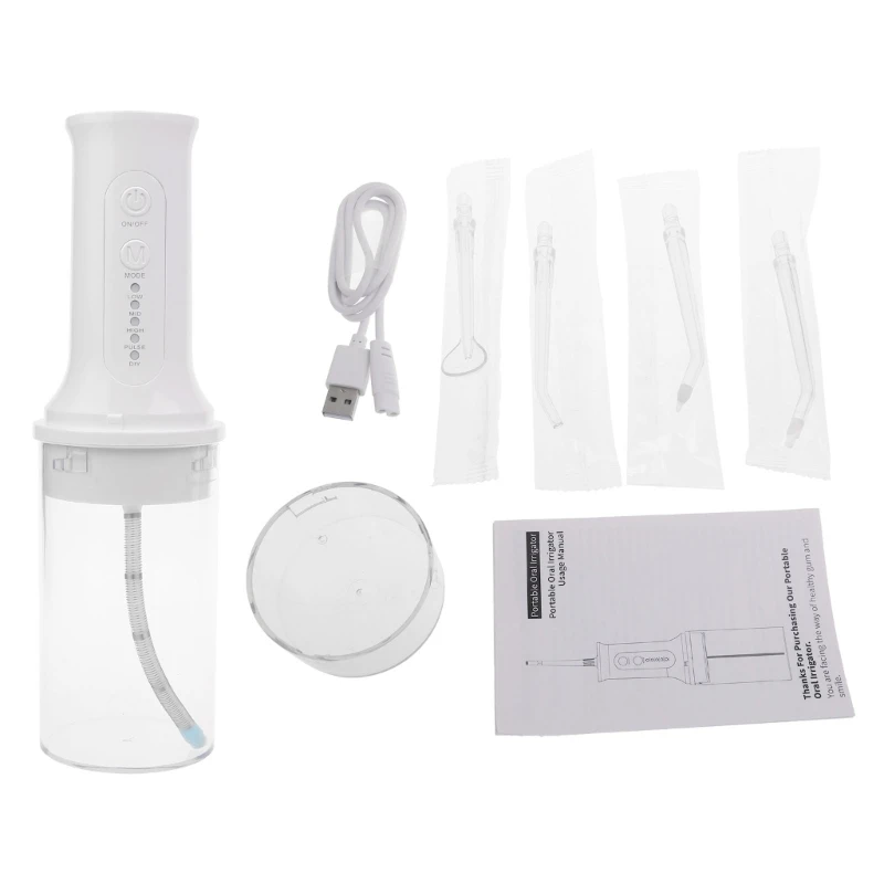 

N0PF Portable Teeth Water Flosser Buccal Tooth Cleaner Water Pulse 230ML Capacity