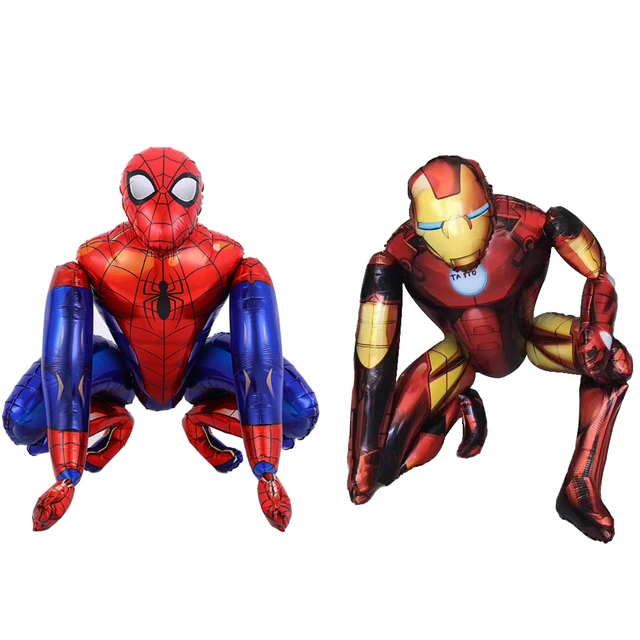 1Set Marvel Spiderman Balloons Set 3D Iron Man Foil Balloon For Kids  Birthday Party Decoration Baby