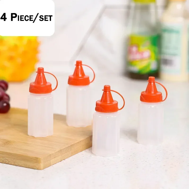 Japanese Style Mini Condiment Squeeze Bottles - Set of 1-7