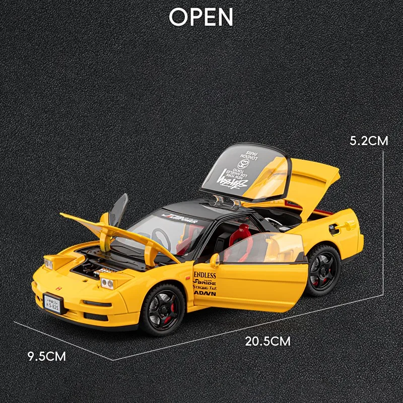 1:24 1990 Honda NSX NA1 Coupe Alloy Mini Car Diecast Metal