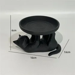 Charming Cat - Shaped 3D Printed Jewelry Organizer Tray - Adorable Desktop Home Decor Accessory (1PC)