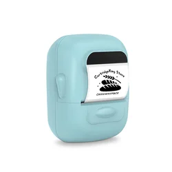 Compact Bluetooth Thermal Label Printer - Portable Inkless Sticker and Barcode Maker (Green Printer)