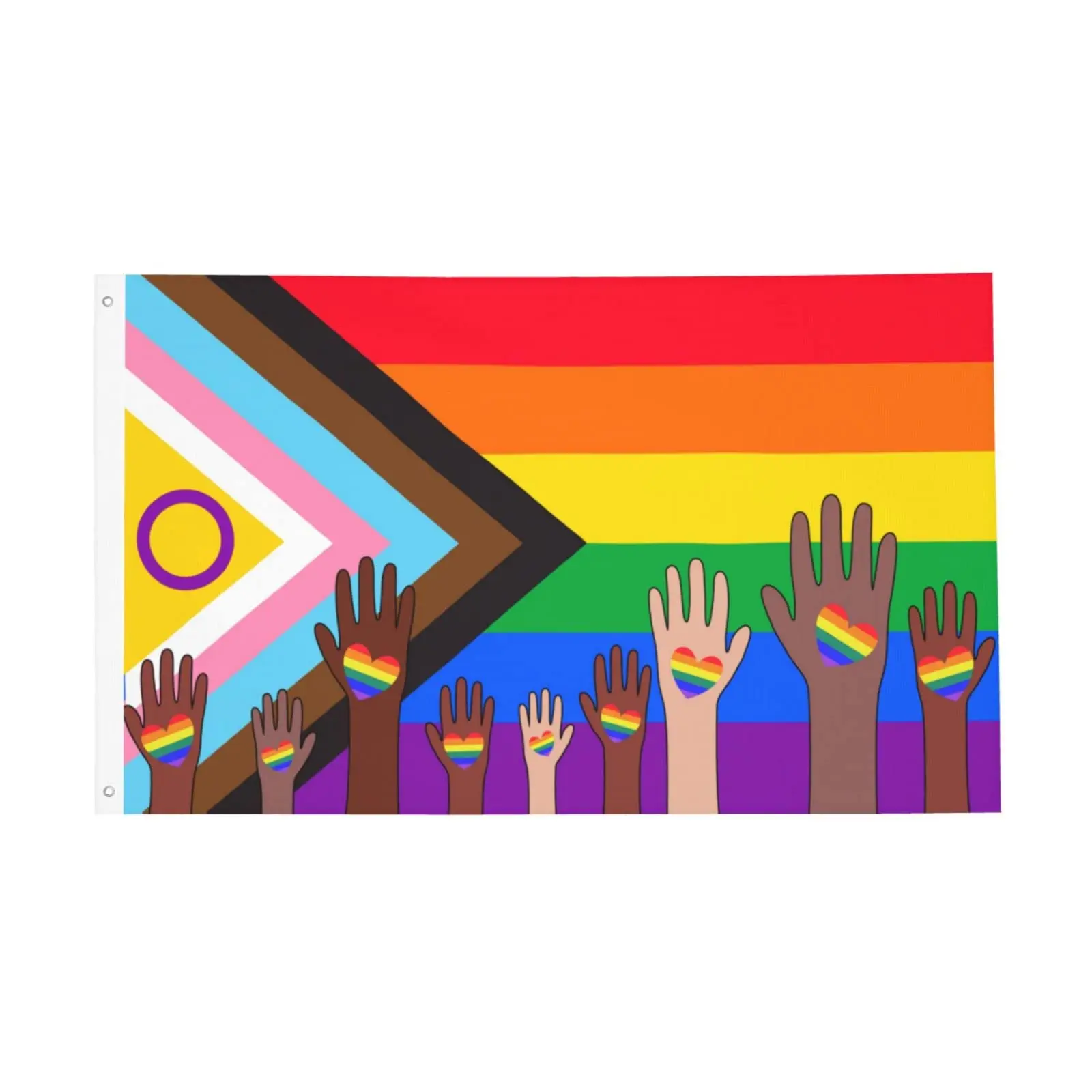 

Flagnshow 100% Polyester Pride Flag LGBTQ Rainbow Flag