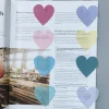 8Packs/Set Transparent Sticky Notes Self-Adhesive BookMarkers Annotation Reading Book Clear Tab Kawaii Cute Stationery 3