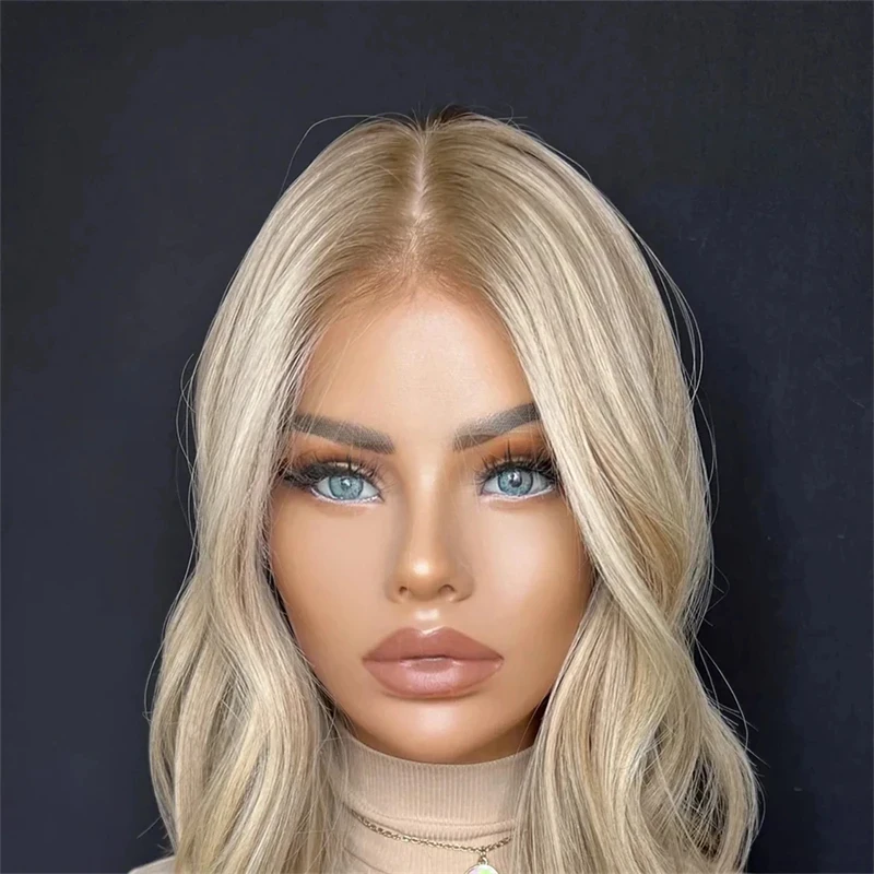 Short Wave Bob Lace Front Wig Synthetic Baby Hair Wig