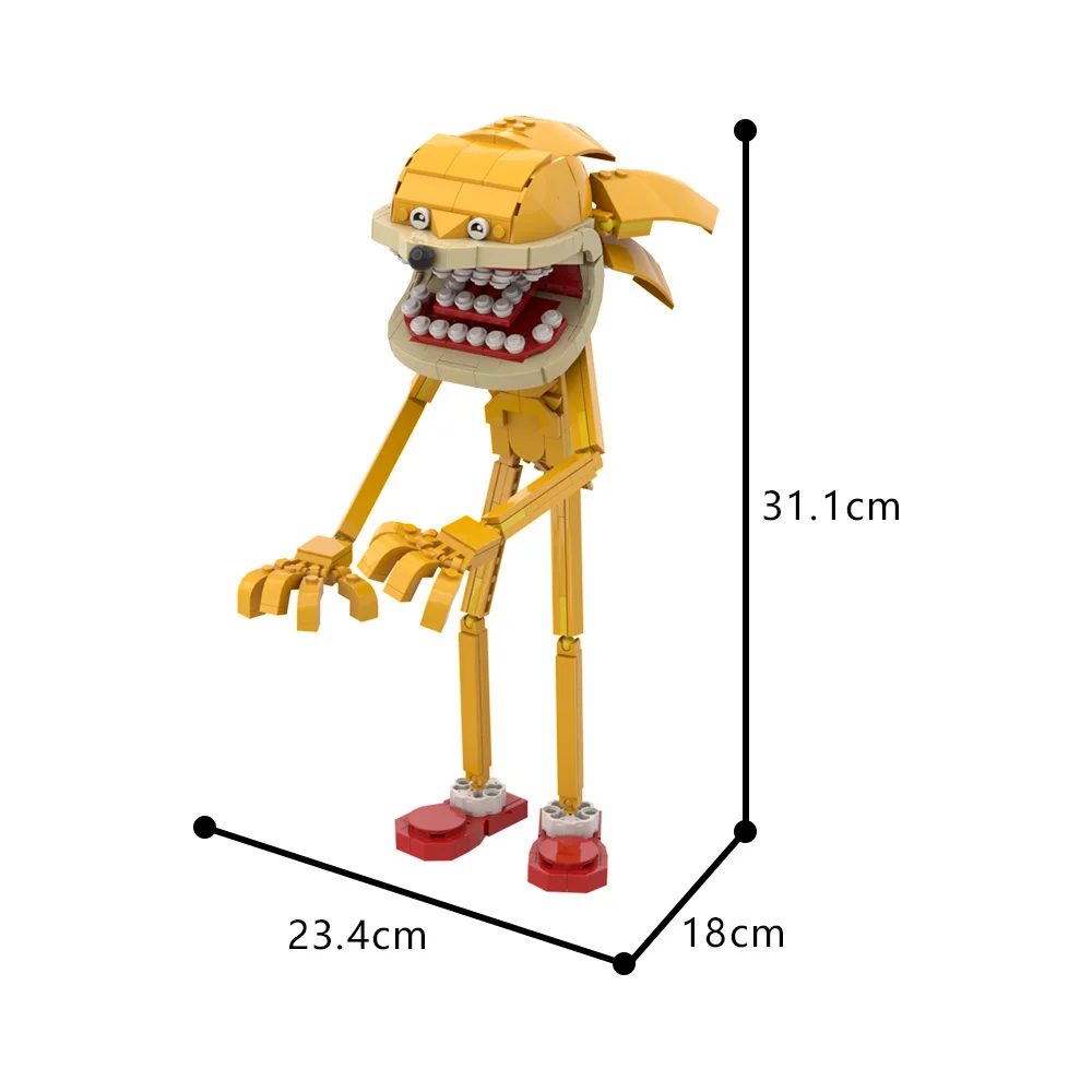 thumbnail image 1 of MOC - Figura de acción de Sonices, personaje animado, bloques de construcción, juguete de ladrillos para armar, regalo de Halloween, 1 of 5