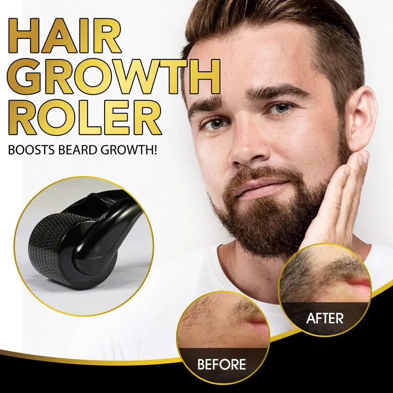 2/5/10PCS Wholesale Black Red 540 Needles for Facial Body Hair Growth Derma Roller for Skin Beard Needle Micro Face Roll Tool, view 6