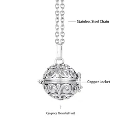 Harmony Angel Aromatherapy Diffuser Pendant Necklace - 70cm (Anchor Ball)