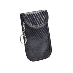 Enhanced Car Key Signal Blocker Faraday Pouch with RFID Protection (Black)