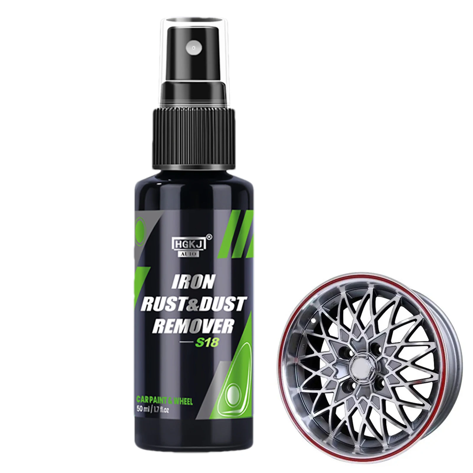 50/100ML Iron Remover Car Detailing Fallout Rust Remover Spray Decontamination Kit Dust Rust Cleaner Remove Iron Particles