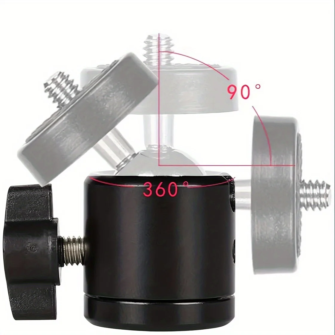 1/4" Tripod Ball Head 360 Degree Rotating Ballhead Mini For Camera Tripod Stand Bracket Screw