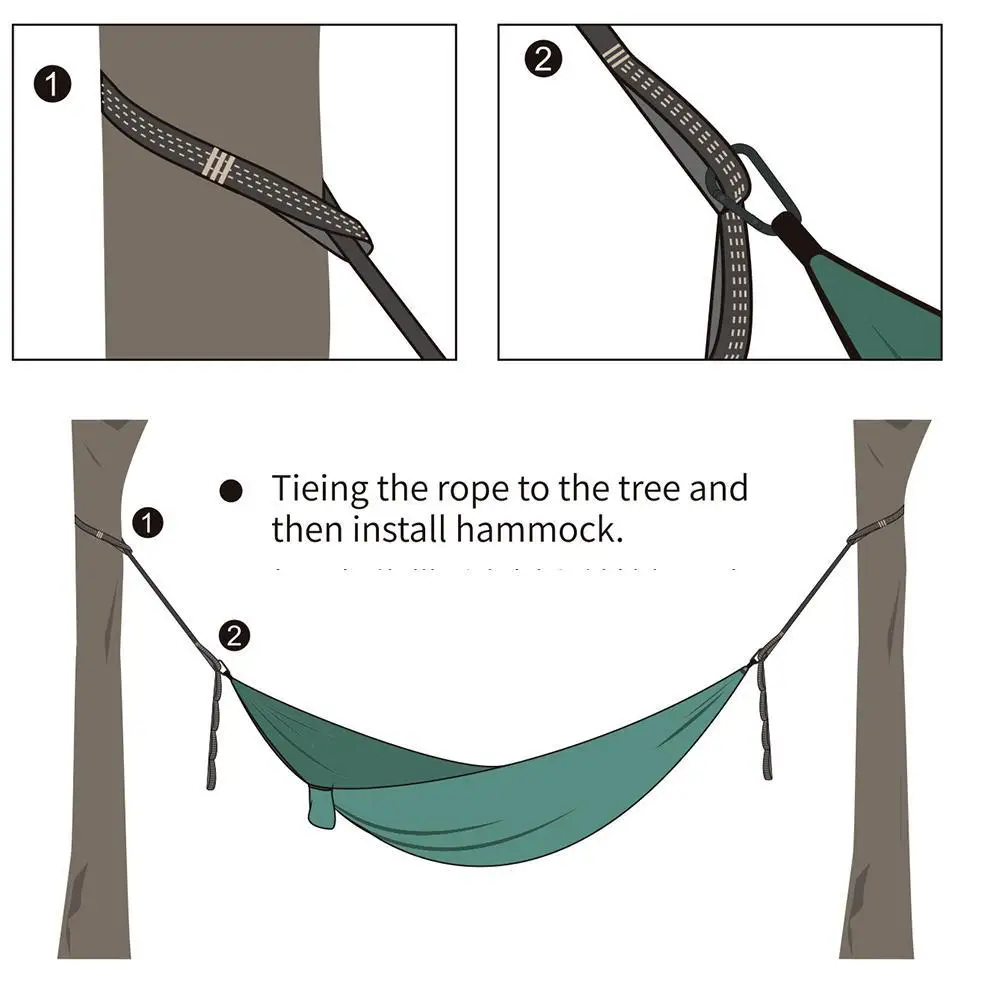Hammock Straps Belts Extra Strong Lightweight Ropes And 600 LBS Breaking Strength No Stretch Polyester Hammock Straps 1/2PCS hammock straps