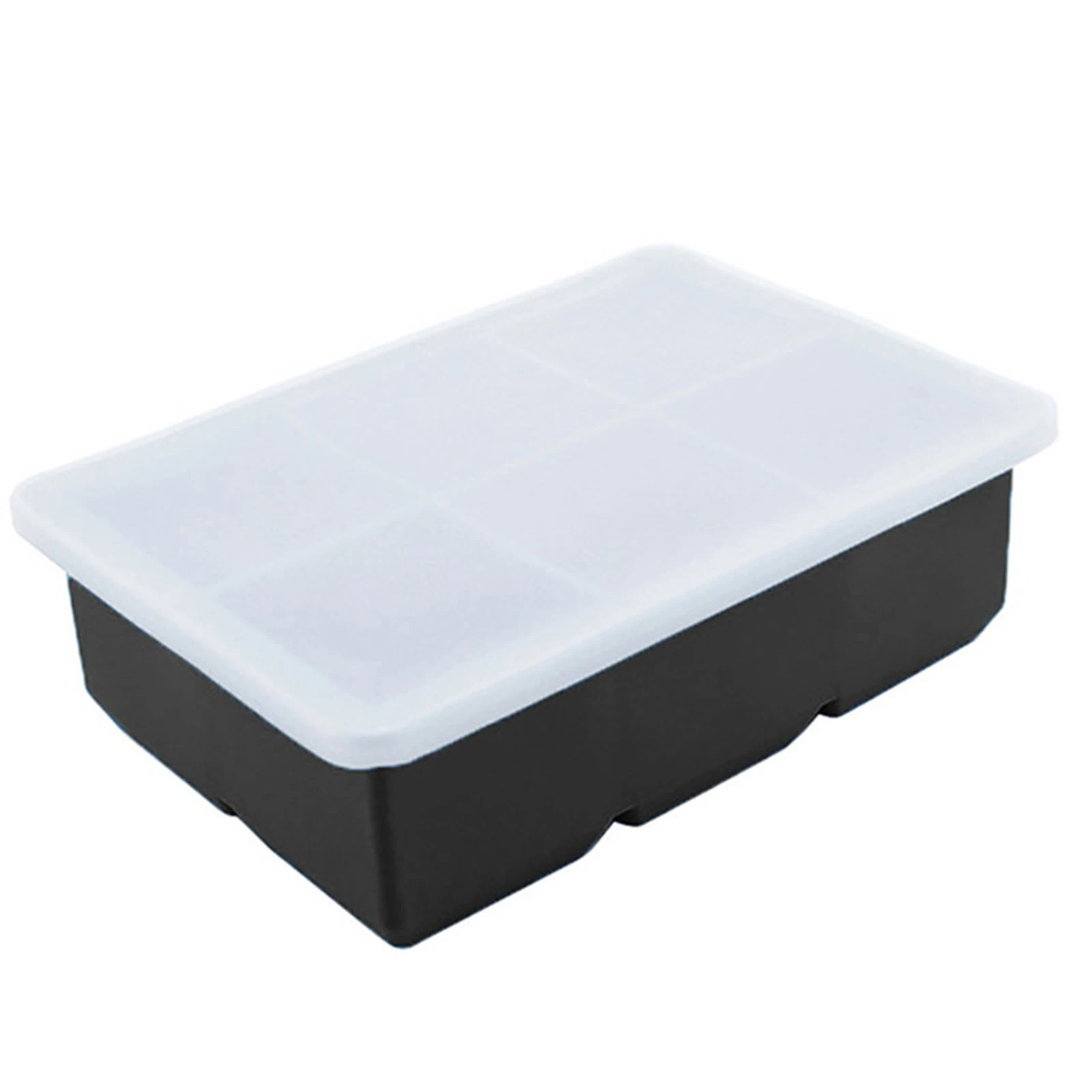 

Ice Cube Tray with Lids 6 Cells 4.5cm/Cell for Making Large Square Ice Cubes