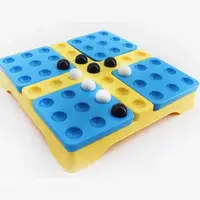 Rotatable Weiqi Chess Board Logic Thinking Training Children Educational Toys Wisdom Pentago Game With Black And White Beads 2