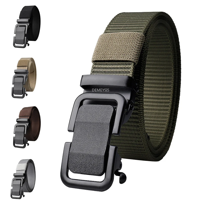 

Outdoot Hunting Nylon Belts Adjustable Tactical Paintball Combat Waist Belts Multifunctional Hiking Survival Heavy Duty Belt