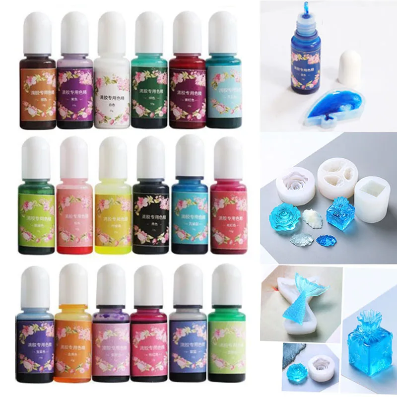 Best Color Pigment Epoxy Resin  Liquid Pigment Epoxy Resin - 26 Colors  10ml Epoxy - Aliexpress