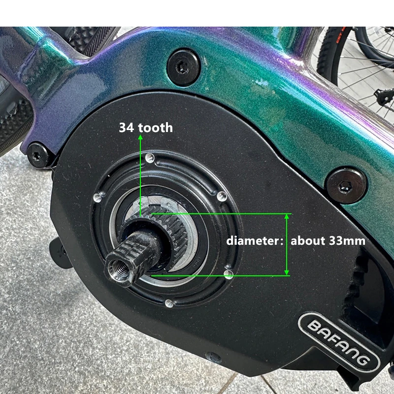 High-Performance E-Bike 42T Mid Motor Chainwheel for Conversion